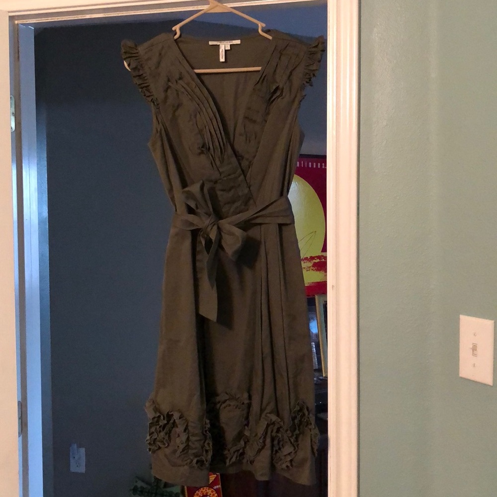 BCBG Max and Cleo Olive Green dress